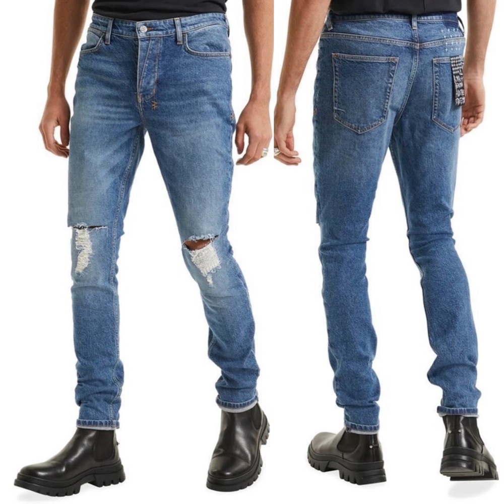 Ksubi Van Winkle Blazed Trashed Skinny Jeans Size 34 NEW